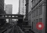 Image of Elevated train of the Interborough Rapid Transit System in Manhattan New York City USA, 1916, second 3 stock footage video 65675035665