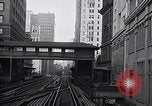 Image of Elevated train of the Interborough Rapid Transit System in Manhattan New York City USA, 1916, second 4 stock footage video 65675035665