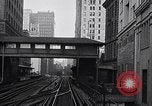 Image of Elevated train of the Interborough Rapid Transit System in Manhattan New York City USA, 1916, second 5 stock footage video 65675035665