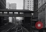 Image of Elevated train of the Interborough Rapid Transit System in Manhattan New York City USA, 1916, second 6 stock footage video 65675035665