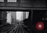 Image of Elevated train of the Interborough Rapid Transit System in Manhattan New York City USA, 1916, second 9 stock footage video 65675035665