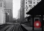 Image of Elevated train of the Interborough Rapid Transit System in Manhattan New York City USA, 1916, second 16 stock footage video 65675035665