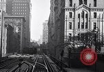 Image of Elevated train of the Interborough Rapid Transit System in Manhattan New York City USA, 1916, second 20 stock footage video 65675035665