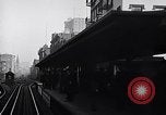Image of Elevated train of the Interborough Rapid Transit System in Manhattan New York City USA, 1916, second 31 stock footage video 65675035665