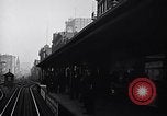 Image of Elevated train of the Interborough Rapid Transit System in Manhattan New York City USA, 1916, second 32 stock footage video 65675035665