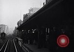 Image of Elevated train of the Interborough Rapid Transit System in Manhattan New York City USA, 1916, second 33 stock footage video 65675035665