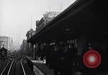 Image of Elevated train of the Interborough Rapid Transit System in Manhattan New York City USA, 1916, second 35 stock footage video 65675035665