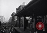 Image of Elevated train of the Interborough Rapid Transit System in Manhattan New York City USA, 1916, second 38 stock footage video 65675035665