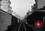 Image of Elevated train of the Interborough Rapid Transit System in Manhattan New York City USA, 1916, second 48 stock footage video 65675035665