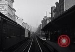 Image of Elevated train of the Interborough Rapid Transit System in Manhattan New York City USA, 1916, second 49 stock footage video 65675035665