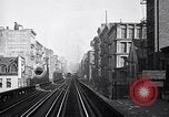 Image of Elevated train of the Interborough Rapid Transit System in Manhattan New York City USA, 1916, second 56 stock footage video 65675035665