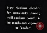 Image of marijuana cigarette New York City USA, 1939, second 5 stock footage video 65675035678