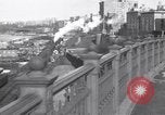 Image of Seam locomotive pulling train up the West side of Manhattan New York City USA, 1915, second 6 stock footage video 65675035688