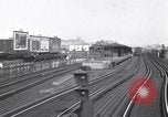 Image of Seam locomotive pulling train up the West side of Manhattan New York City USA, 1915, second 13 stock footage video 65675035688