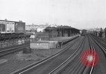 Image of Seam locomotive pulling train up the West side of Manhattan New York City USA, 1915, second 15 stock footage video 65675035688