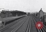 Image of Seam locomotive pulling train up the West side of Manhattan New York City USA, 1915, second 17 stock footage video 65675035688