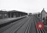 Image of Seam locomotive pulling train up the West side of Manhattan New York City USA, 1915, second 18 stock footage video 65675035688