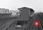 Image of Seam locomotive pulling train up the West side of Manhattan New York City USA, 1915, second 31 stock footage video 65675035688