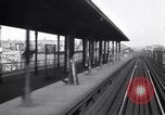 Image of Seam locomotive pulling train up the West side of Manhattan New York City USA, 1915, second 35 stock footage video 65675035688