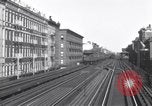 Image of Seam locomotive pulling train up the West side of Manhattan New York City USA, 1915, second 41 stock footage video 65675035688