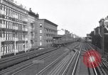 Image of Seam locomotive pulling train up the West side of Manhattan New York City USA, 1915, second 42 stock footage video 65675035688