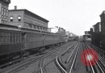 Image of Seam locomotive pulling train up the West side of Manhattan New York City USA, 1915, second 46 stock footage video 65675035688