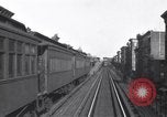 Image of Seam locomotive pulling train up the West side of Manhattan New York City USA, 1915, second 47 stock footage video 65675035688
