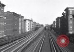 Image of Seam locomotive pulling train up the West side of Manhattan New York City USA, 1915, second 59 stock footage video 65675035688