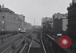 Image of POV front and rear of moving train New York City USA, 1916, second 30 stock footage video 65675035690