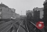 Image of POV front and rear of moving train New York City USA, 1916, second 31 stock footage video 65675035690