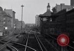 Image of POV front and rear of moving train New York City USA, 1916, second 39 stock footage video 65675035690