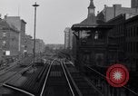 Image of POV front and rear of moving train New York City USA, 1916, second 40 stock footage video 65675035690