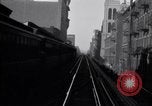 Image of POV front and rear of moving train New York City USA, 1916, second 43 stock footage video 65675035690
