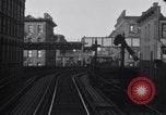 Image of POV front and rear of moving train New York City USA, 1916, second 52 stock footage video 65675035690