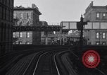 Image of POV front and rear of moving train New York City USA, 1916, second 54 stock footage video 65675035690