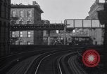 Image of POV front and rear of moving train New York City USA, 1916, second 55 stock footage video 65675035690