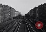 Image of POV front and rear of moving train New York City USA, 1916, second 57 stock footage video 65675035690