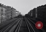 Image of POV front and rear of moving train New York City USA, 1916, second 58 stock footage video 65675035690