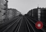 Image of POV front and rear of moving train New York City USA, 1916, second 62 stock footage video 65675035690