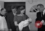 Image of President and Mrs. Lyndon B Johnson attend grandson's baptism Texas United States USA, 1967, second 8 stock footage video 65675035698