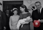 Image of President and Mrs. Lyndon B Johnson attend grandson's baptism Texas United States USA, 1967, second 15 stock footage video 65675035698