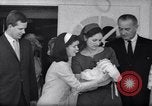 Image of President and Mrs. Lyndon B Johnson attend grandson's baptism Texas United States USA, 1967, second 19 stock footage video 65675035698