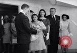 Image of President and Mrs. Lyndon B Johnson attend grandson's baptism Texas United States USA, 1967, second 29 stock footage video 65675035698