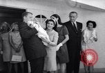 Image of President and Mrs. Lyndon B Johnson attend grandson's baptism Texas United States USA, 1967, second 34 stock footage video 65675035698