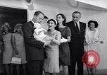 Image of President and Mrs. Lyndon B Johnson attend grandson's baptism Texas United States USA, 1967, second 36 stock footage video 65675035698