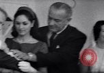 Image of President and Mrs. Lyndon B Johnson attend grandson's baptism Texas United States USA, 1967, second 39 stock footage video 65675035698