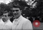 Image of Nine couples marry in Brooklyn's Prospect Park New York City USA, 1967, second 9 stock footage video 65675035699