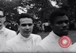 Image of Nine couples marry in Brooklyn's Prospect Park New York City USA, 1967, second 14 stock footage video 65675035699