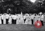 Image of Nine couples marry in Brooklyn's Prospect Park New York City USA, 1967, second 45 stock footage video 65675035699