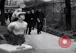 Standbild Winston und Lady Churchill besuchen bombardiert Bereich in Plymouth England Plymouth England, 1942, aus Sekunde 27 historischem Filmmaterial Videoclip 65675035709